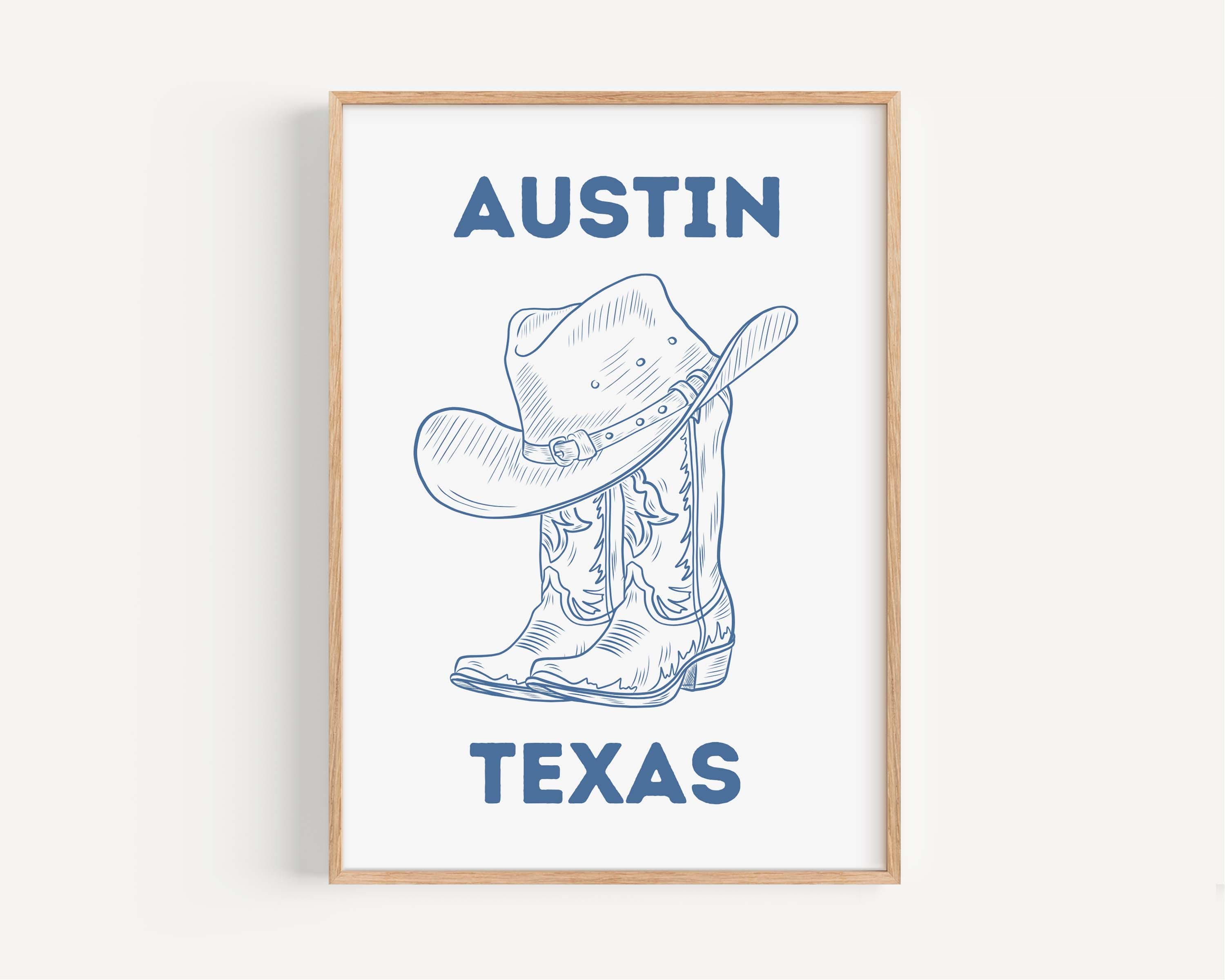 Boots And Hat Wall Art - Austin, Texas, USA