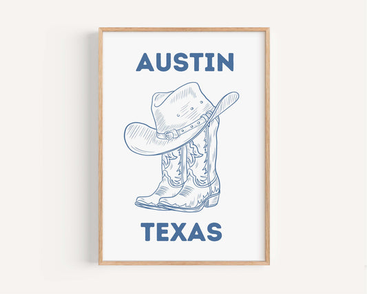 Dorm Austin, Boots and Hat Artwork