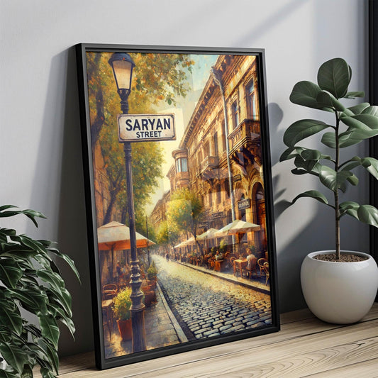 Saryan Street Wall Art, Yerevan Print, Armenia Culture Decor, Travel Souvenir, Fine Art Poster, Armenian Gift, Museum-Grade Print