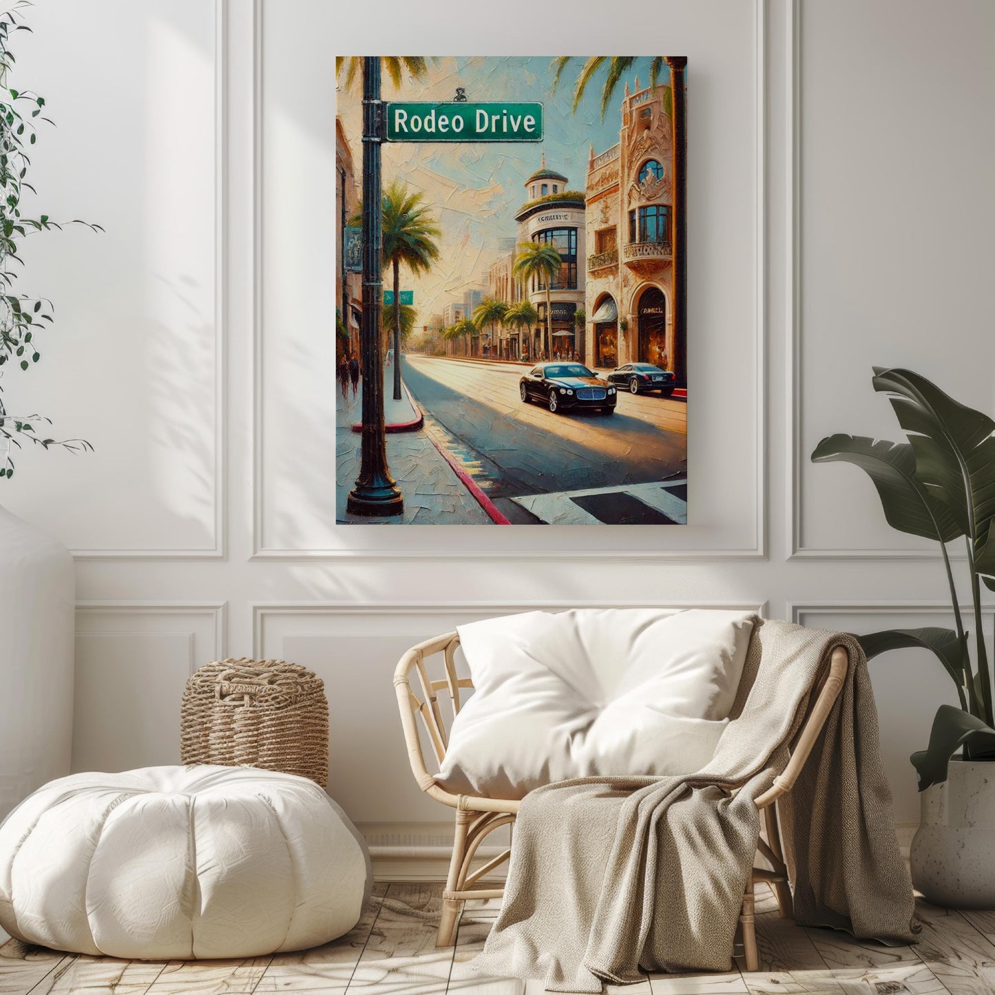 Rodeo Drive Wall Art Beverly Hills Print Cali Travel Poster Personalized City Gift Souvenir State Art Decor