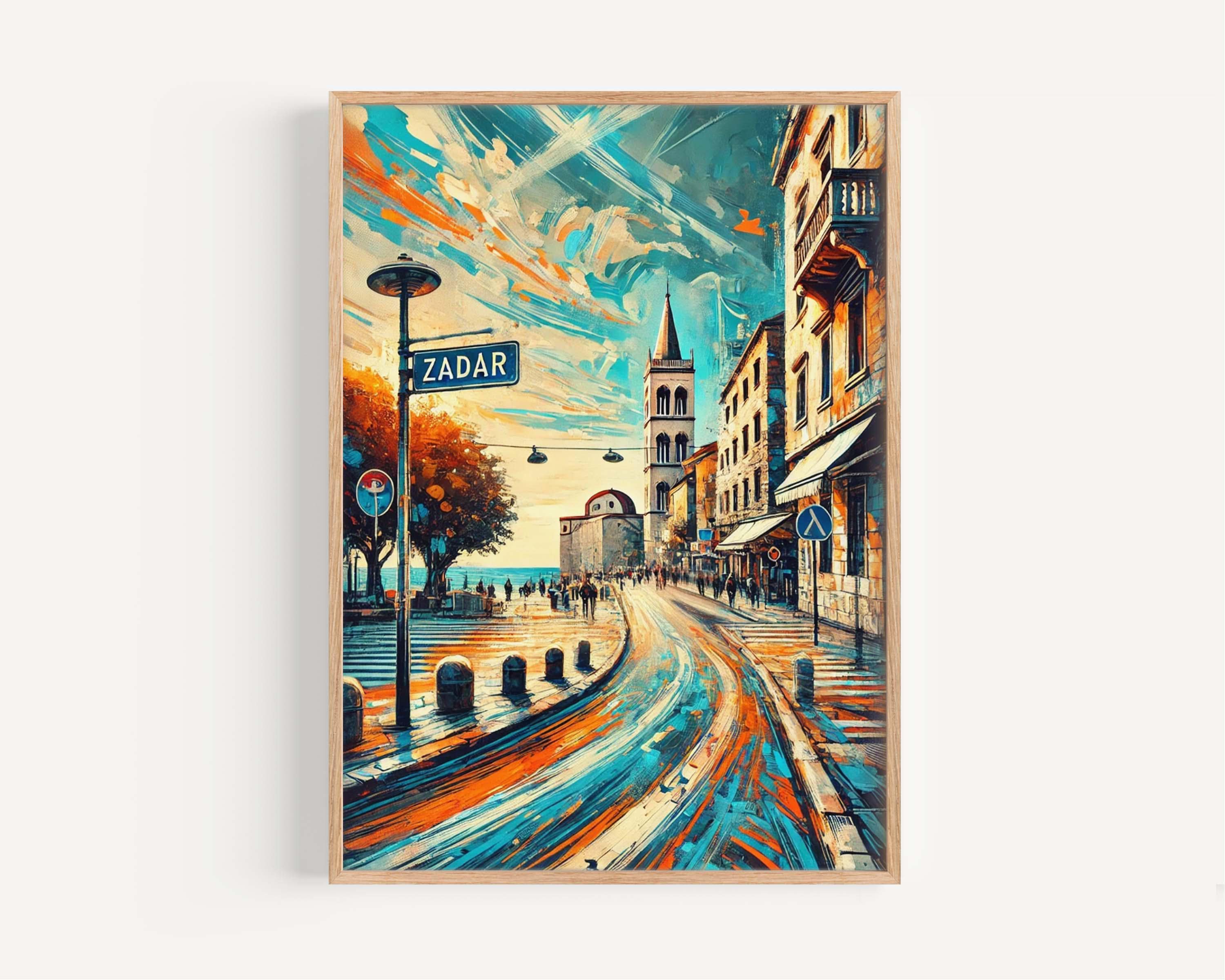 Zadar Print Cityscape - Zadar, Croatia