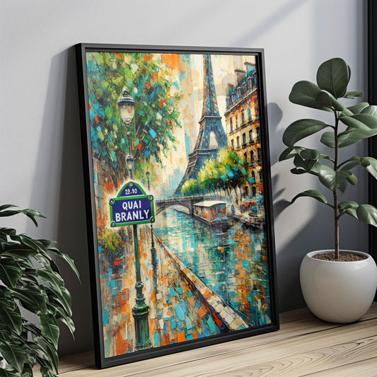 Quai Branly Wall Art Paris Print France Art Travel Poster Museum-Inspired Home Decor Gift for Francophiles and Museum Lovers