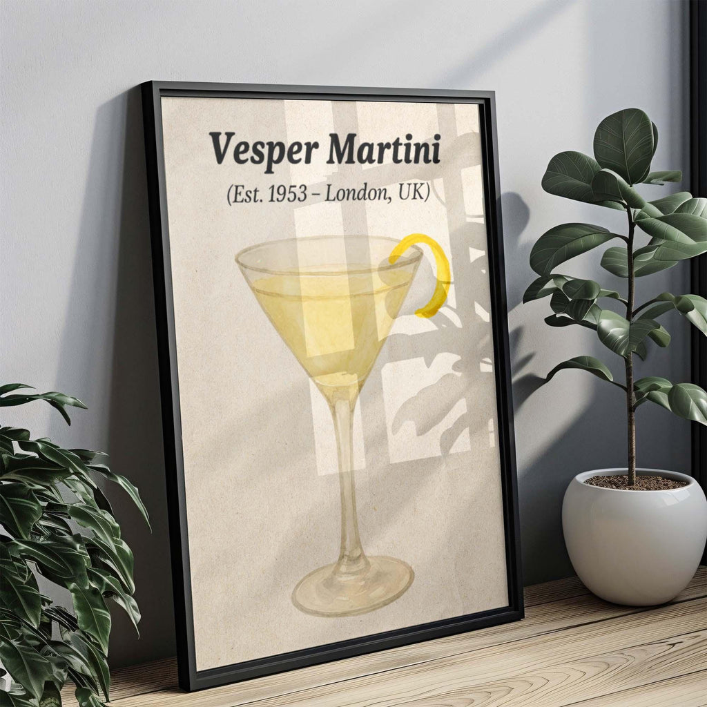 Vesper Martini Cocktail Print