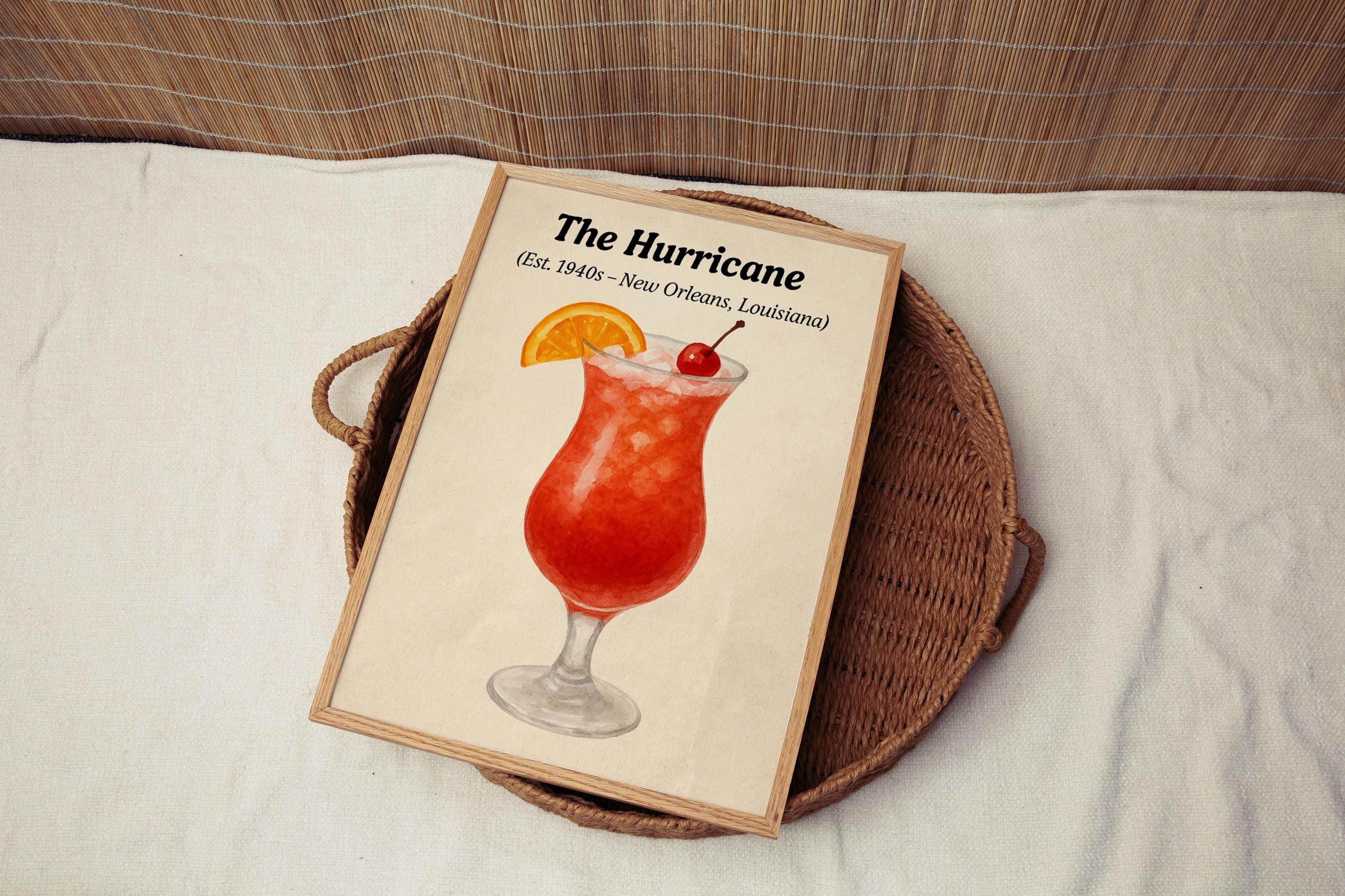 Hurricane Cocktail Print - New Orleans, Louisiana, USA