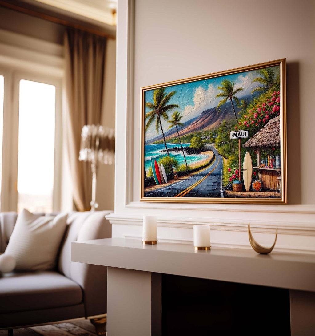 Maui Beach Print - Maui, Hawaii, USA