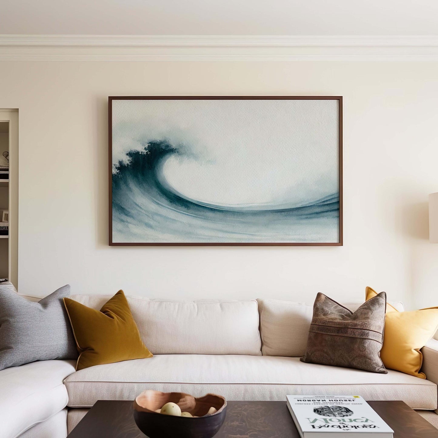 Nature Gift Wave Wall Art, Ocean Print Beach Decor, New Home & Housewarming Art, Family Coastal Nature Wall Decor