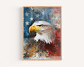 Bald Eagle Abstract Wall Art - United States