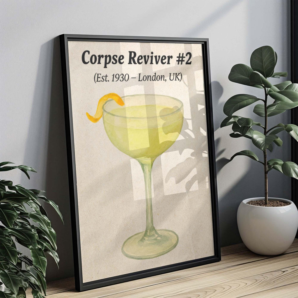 Corpse Reviver #2 Cocktail Wall Art