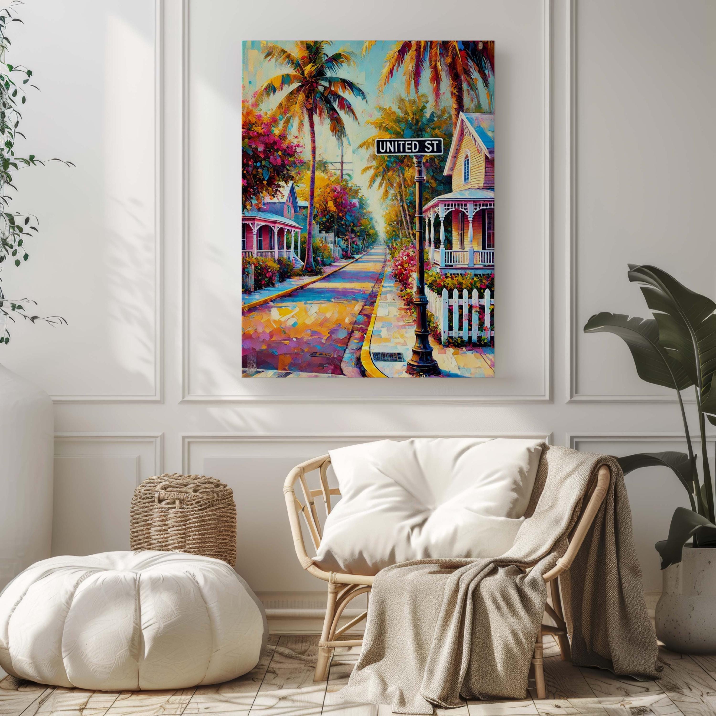 United St Print - Key West, Florida, USA