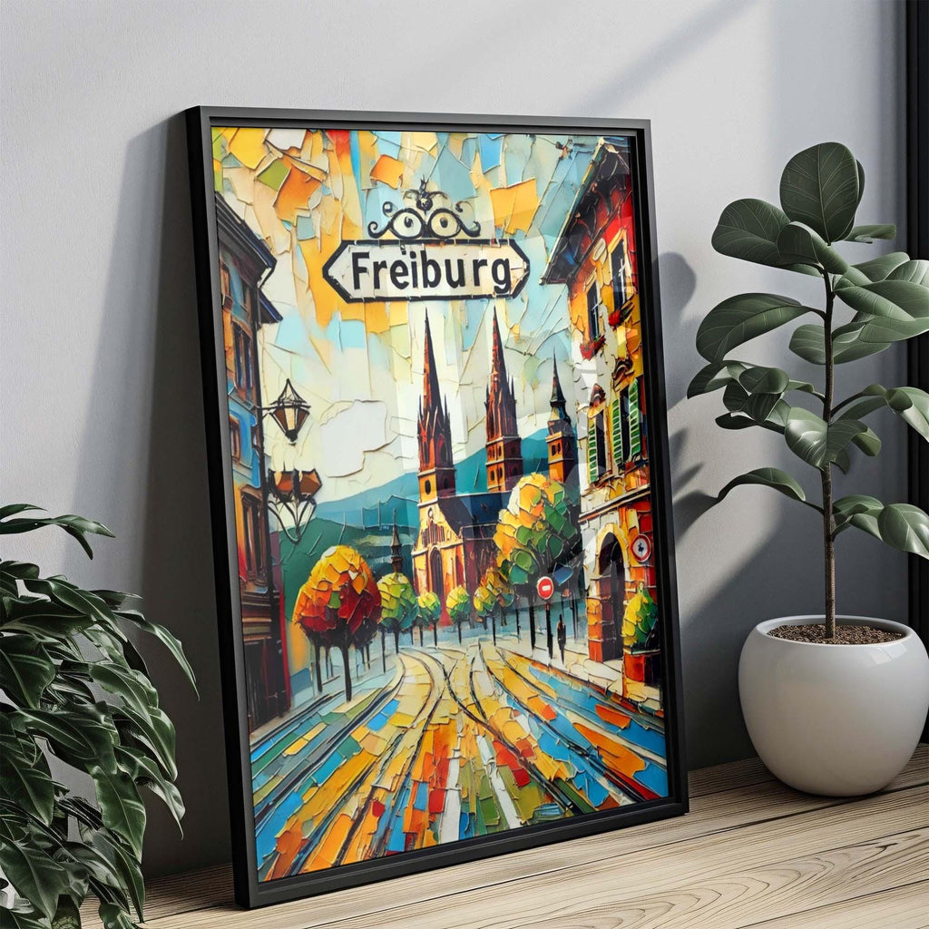 Freiburg City Print - Freiburg, Germany