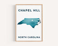 Chapel Hill Print, North Carolina Wall Art Travel Home Decor, College Town Gift, Housewarming & Chapel Hill Map Art Poster