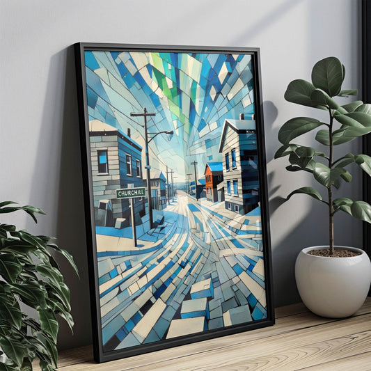 Manitoba Churchill Wall Art Vintage Travel Print Canada Decor Housewarming Gift Canadian Poster