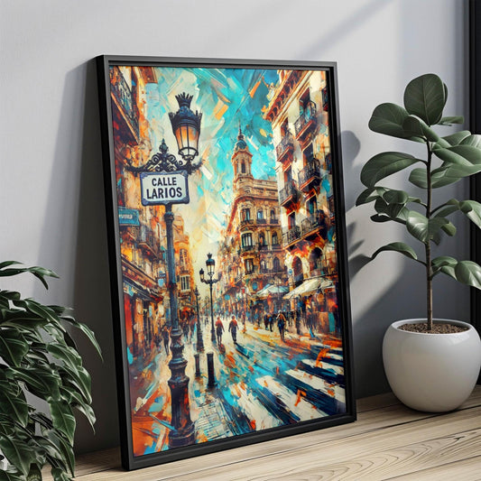 Calle Larios Wall Art Malaga Spain Travel Print & Poster Home Decor Spain Gift Housewarming Art