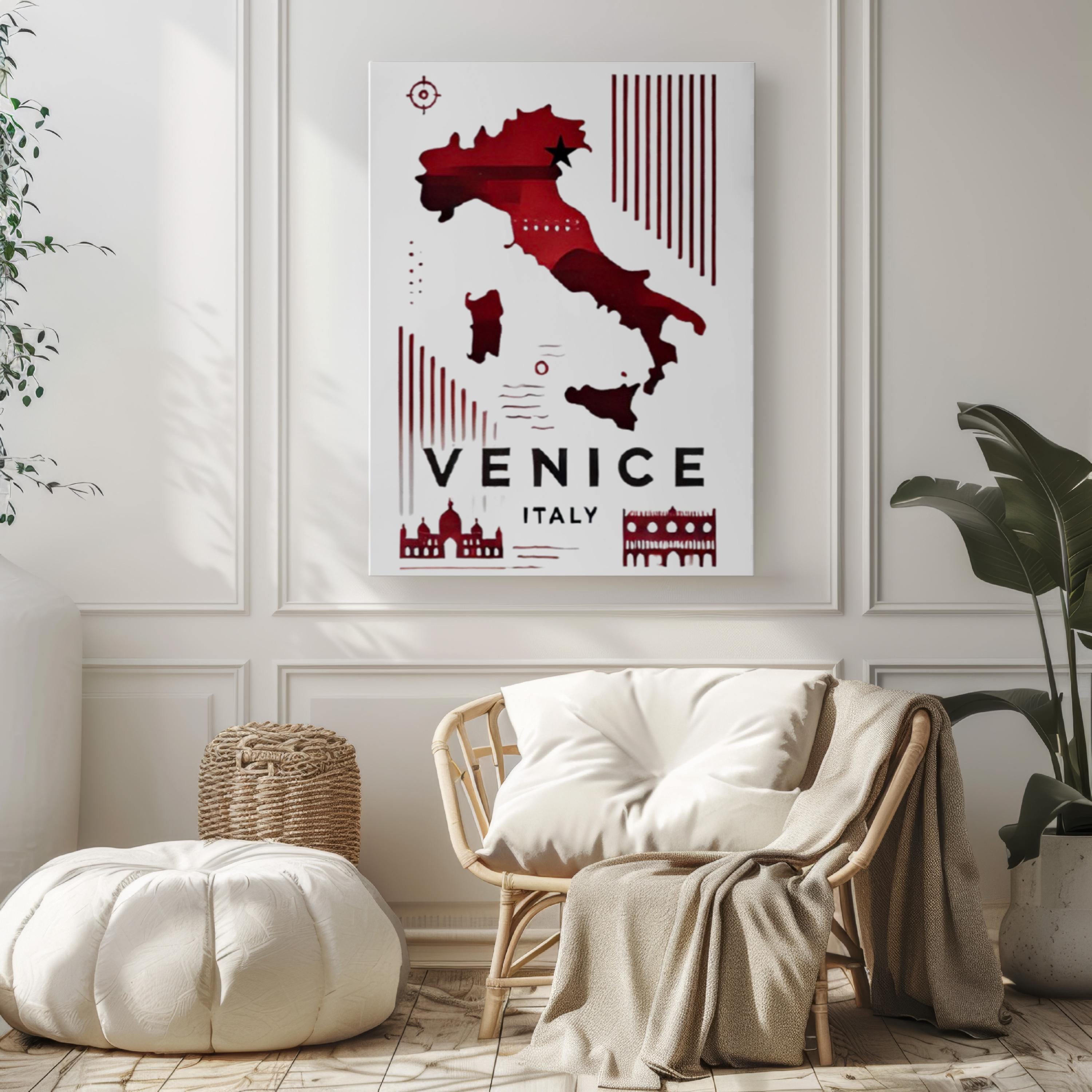 Italy Venice Wall Art Print - Travel Decor, Housewarming & College Gift, Italy Home Wall Artwork, Italian Travel Poster