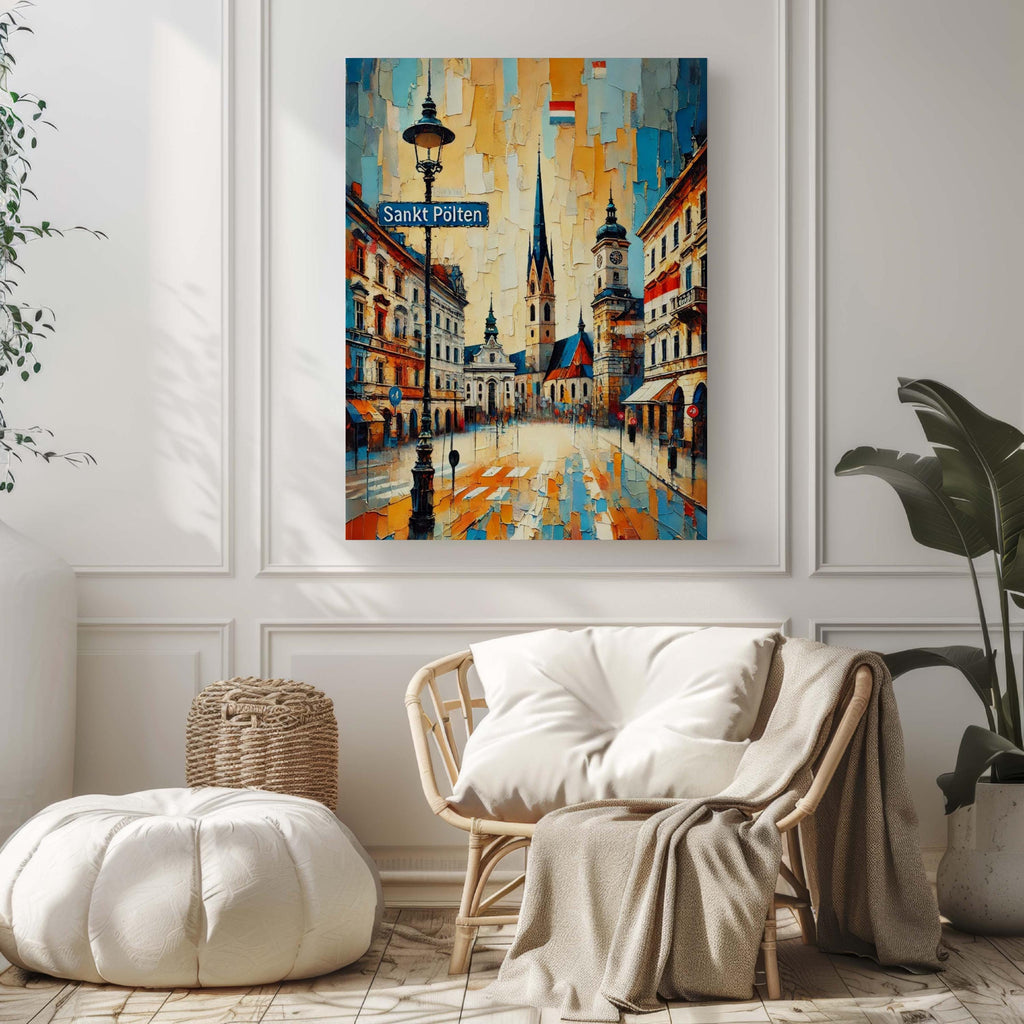 Sankt Pölten Map Print - Sankt Pölten, Austria