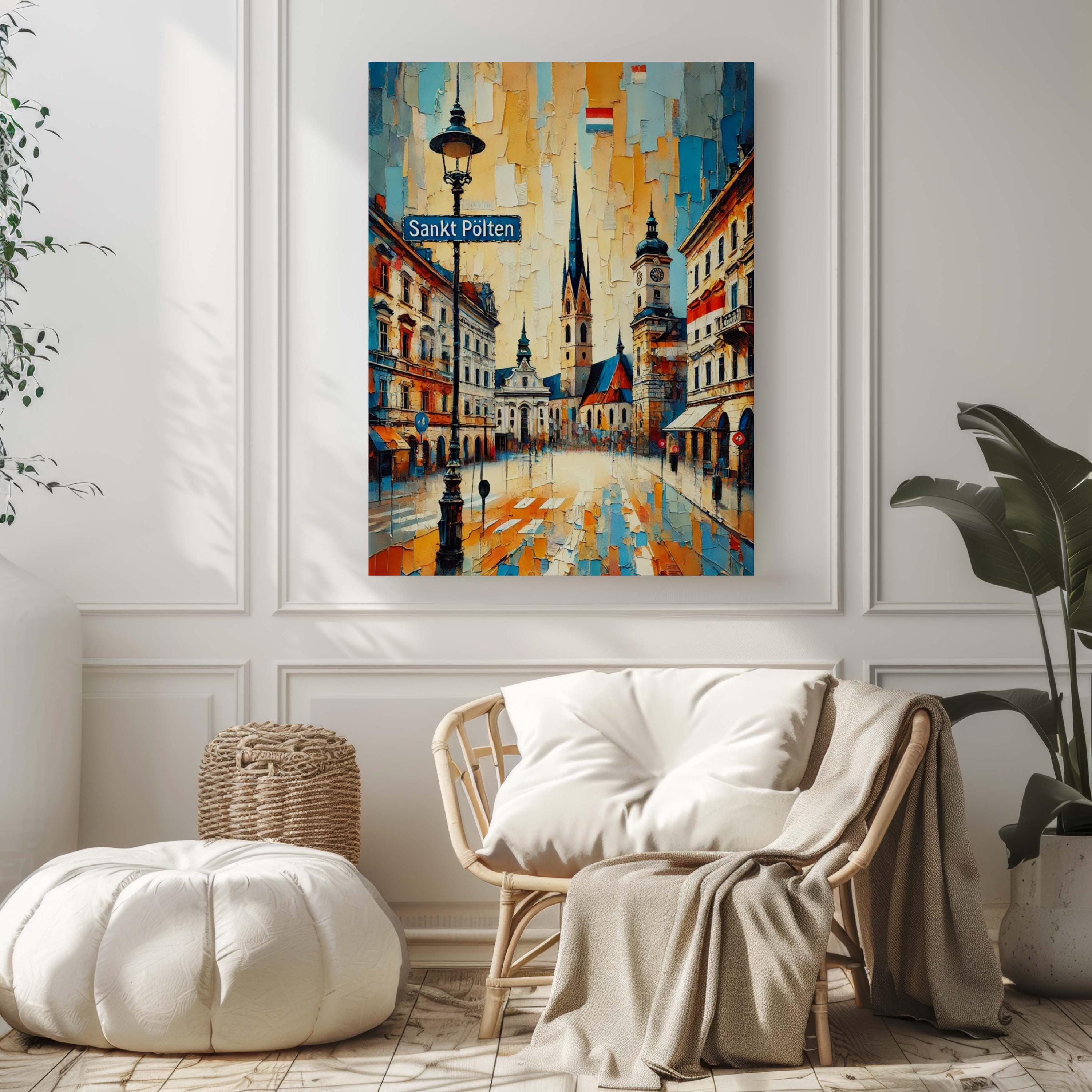 Sankt Pölten Map Print - Sankt Pölten, Austria