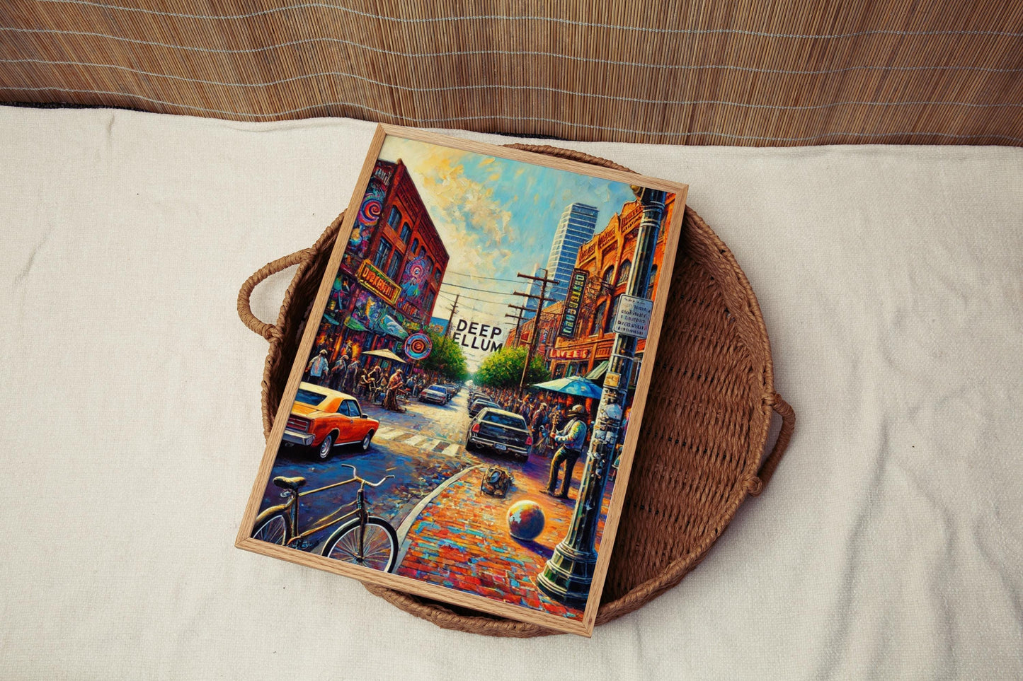 Deep Ellum Wall Art, Dallas Street Sign Print, Texas Travel Poster, Texas Home Decor, American Souvenir, Downtown Dallas Art, Gift