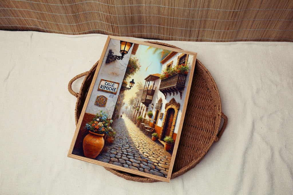 Calle Ripoche Street Sign Print: Las Palmas Canary Islands Travel Poster