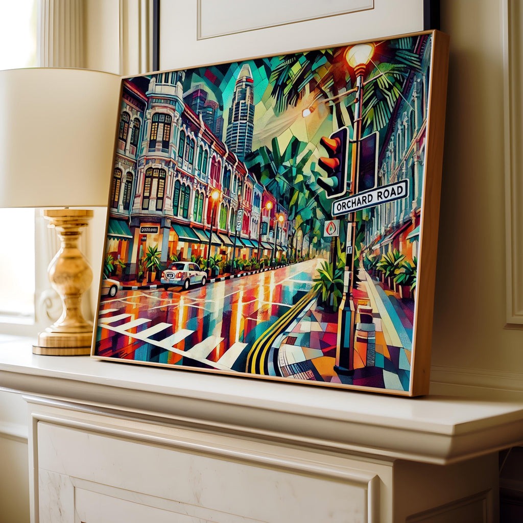 Orchard Road Wall Art Cityscape - Singapore