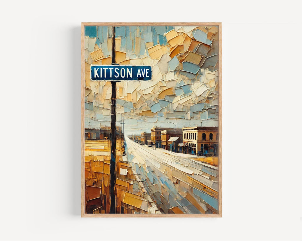 Kittson Avenue Wall Art, Pembina Print, North Dakota Art, “City” Gift, Travel Souvenir, Travel Poster,  “State” Art, PERSONALIZED GIFT