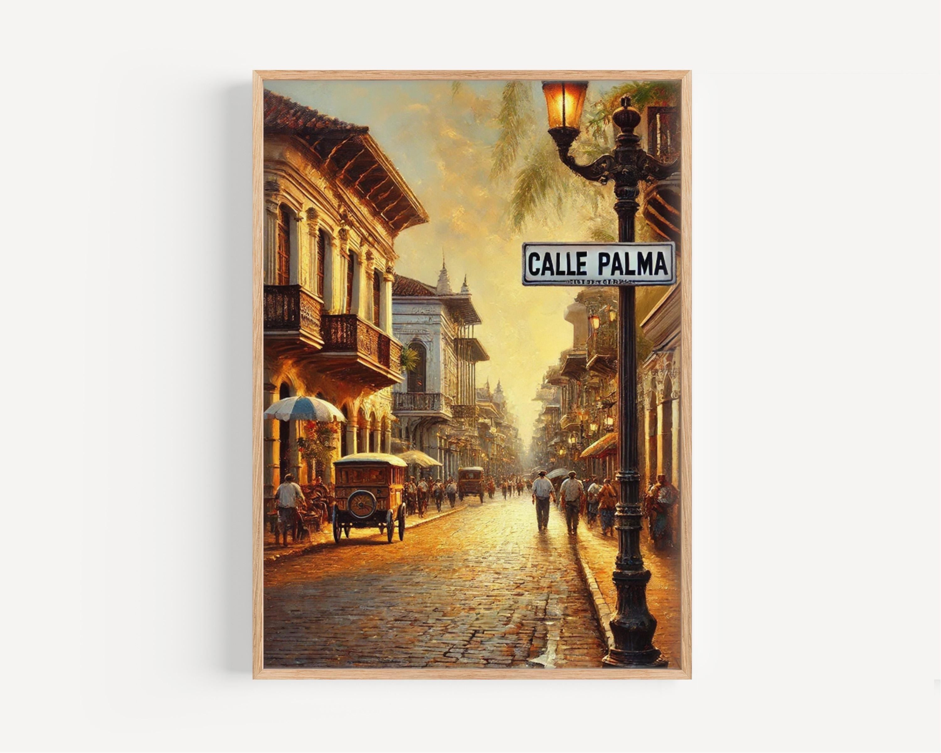 Paraguay Wall Art Calle Palma Print – South American Travel Poster & Housewarming Gift, Paraguay Travel Decor