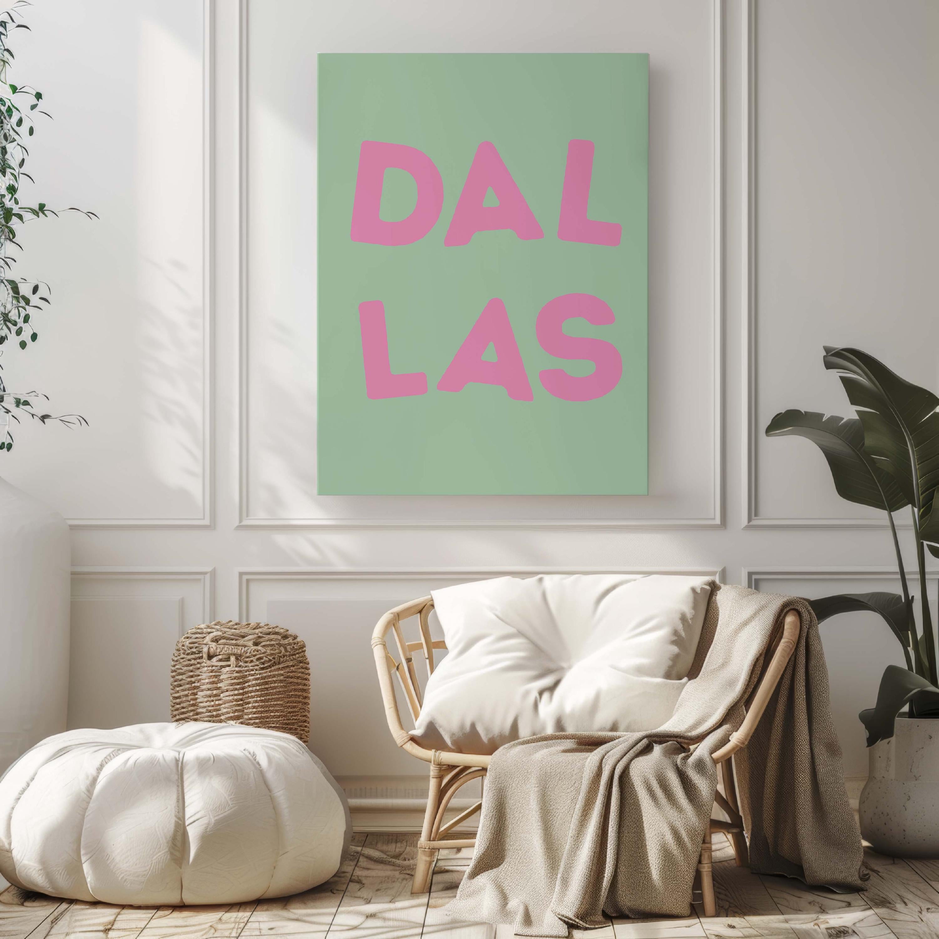 Dorm Art Print - Dallas, Texas, USA