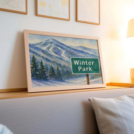 Winter Park Colorado Ski Resort Print | Rockies Mountain Art