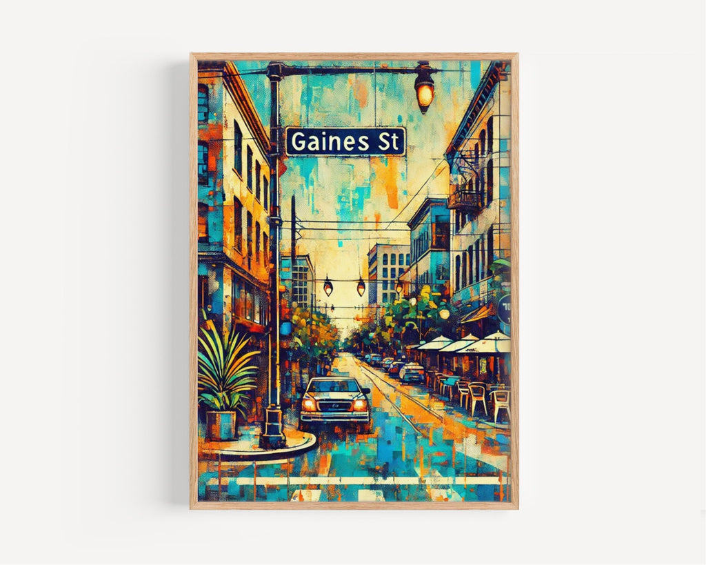 Gaines St Print - Tallahassee, Florida, USA