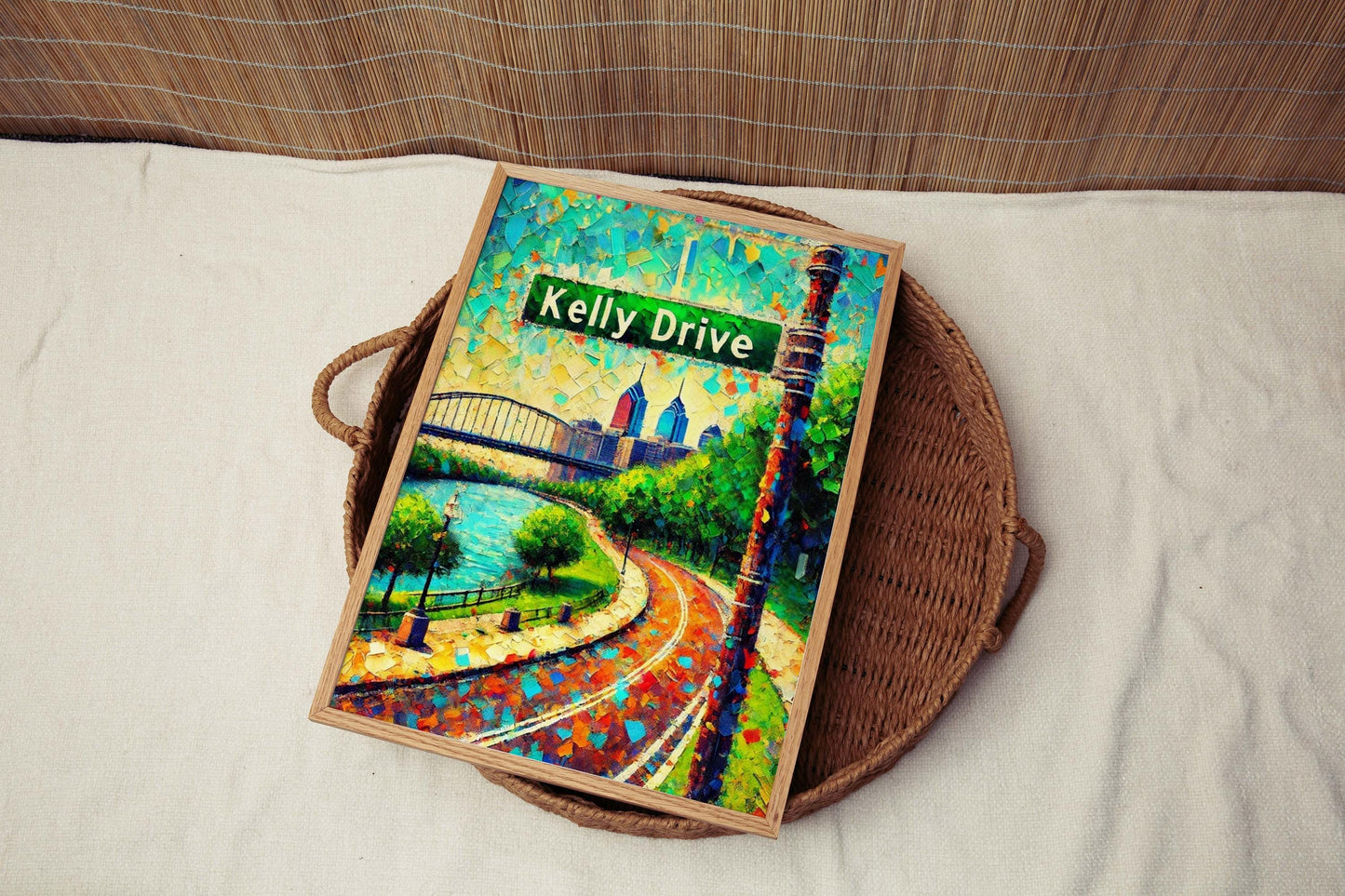 Kelly Drive Print Philadelphia Wall Art, Travel Poster, Philly Gift, Pennsylvania Artwork, Housewarming Decor