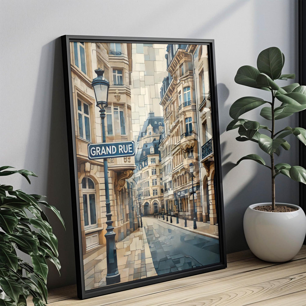 Grand Rue Print - Luxembourg, Luxembourg