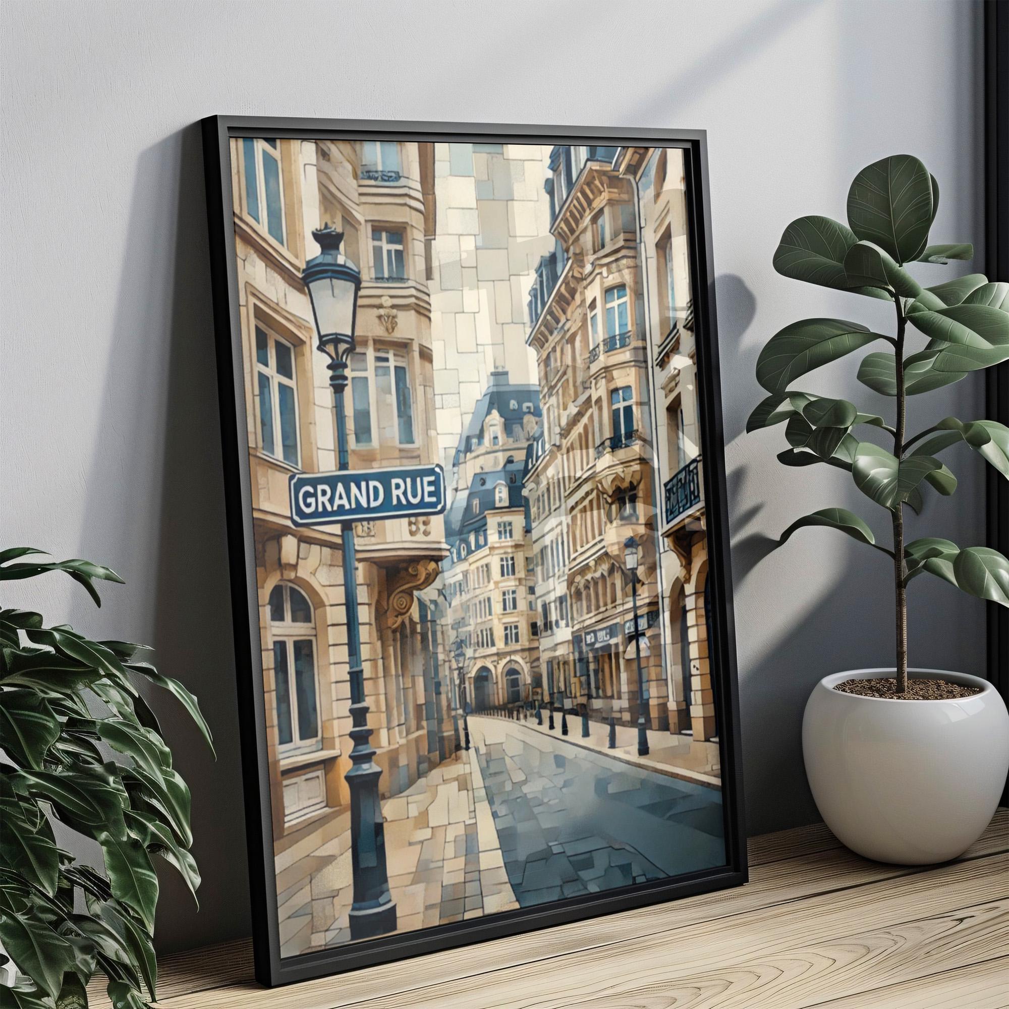 Grand Rue Print - Luxembourg, Luxembourg