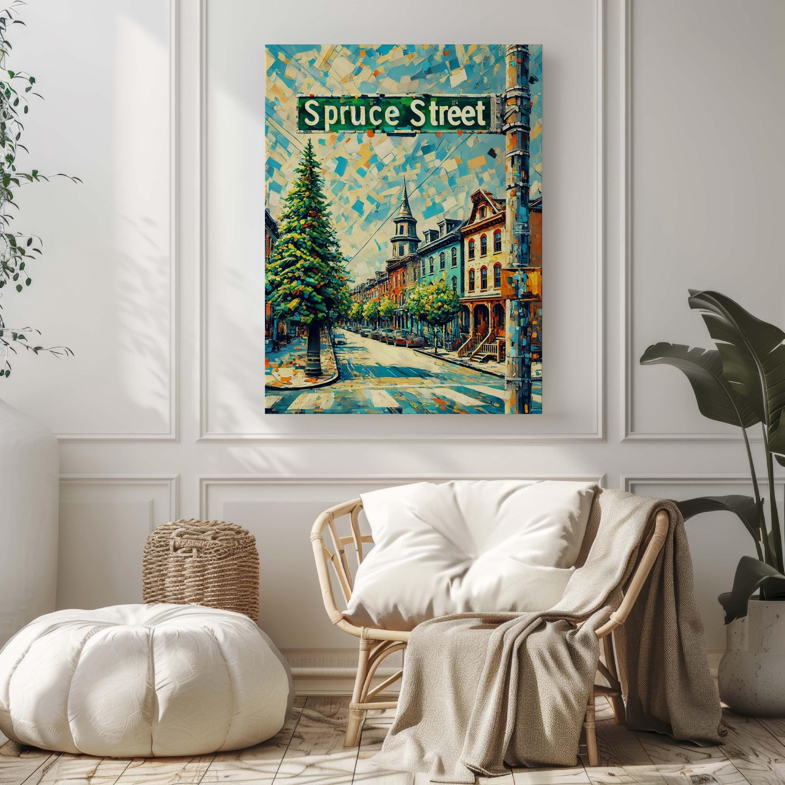 Spruce Street Print - Philadelphia, Pennsylvania, USA