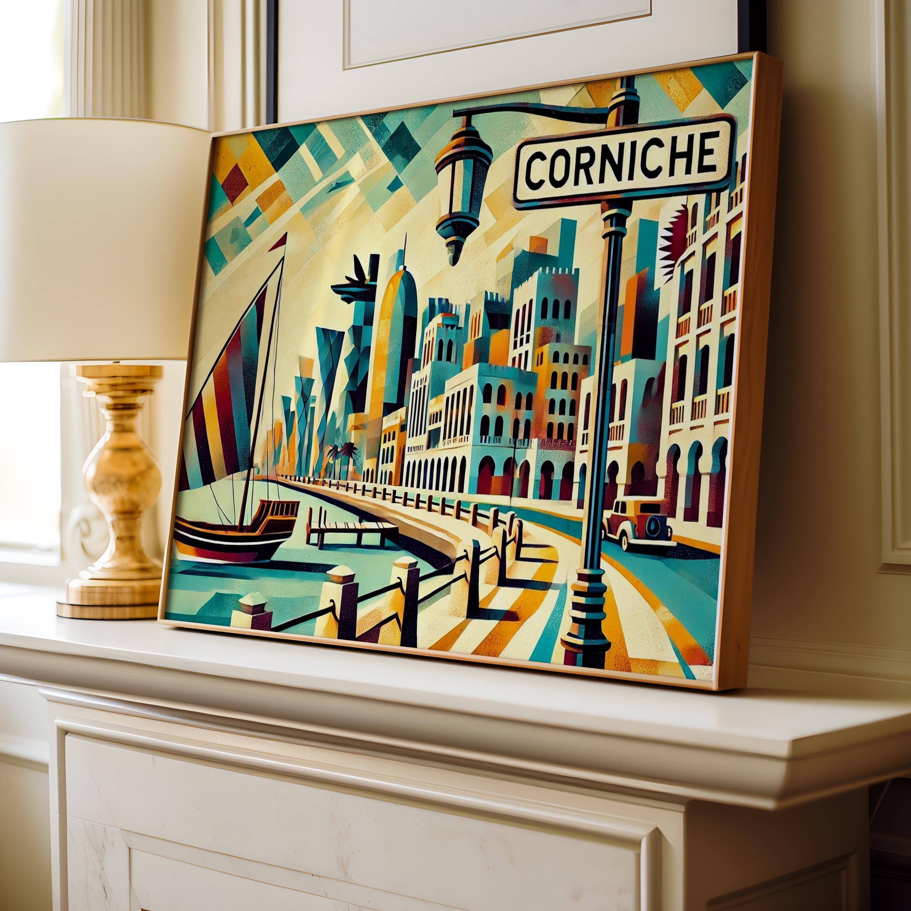 Corniche Modern Print - Doha, Qatar