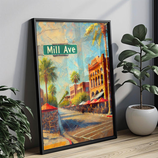 Mill Avenue Print, Tempe Arizona Art, Travel Souvenir