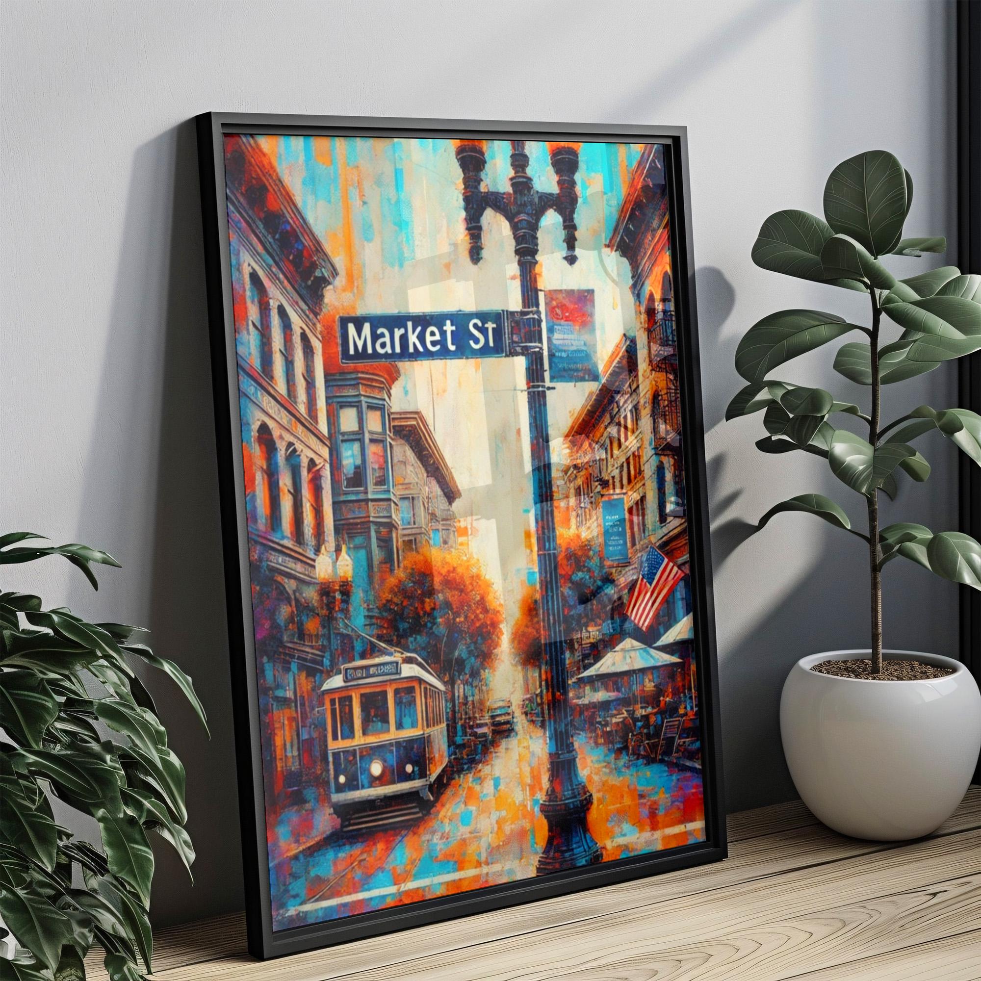 Market St Travel Print - Chattanooga, Tennessee, USA