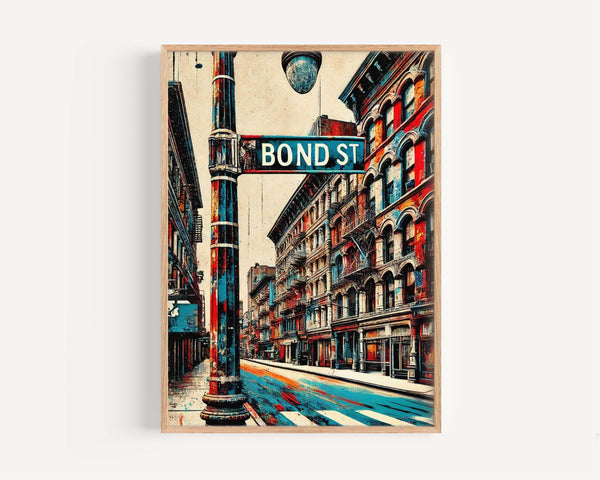 Bond St Print - Manhattan, New York, USA