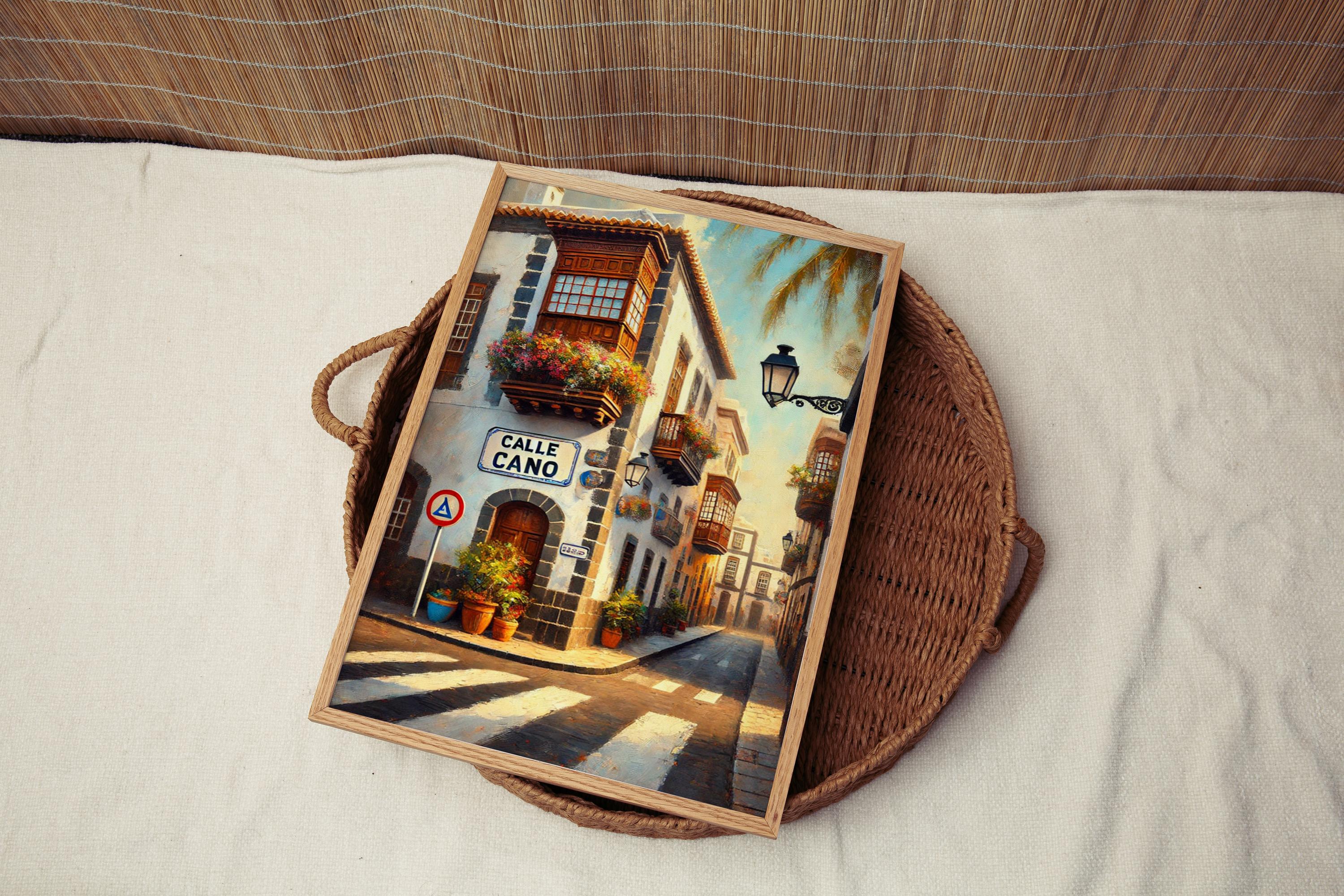 Calle Cano Street Sign Print: Las Palmas Canary Islands Travel Poster