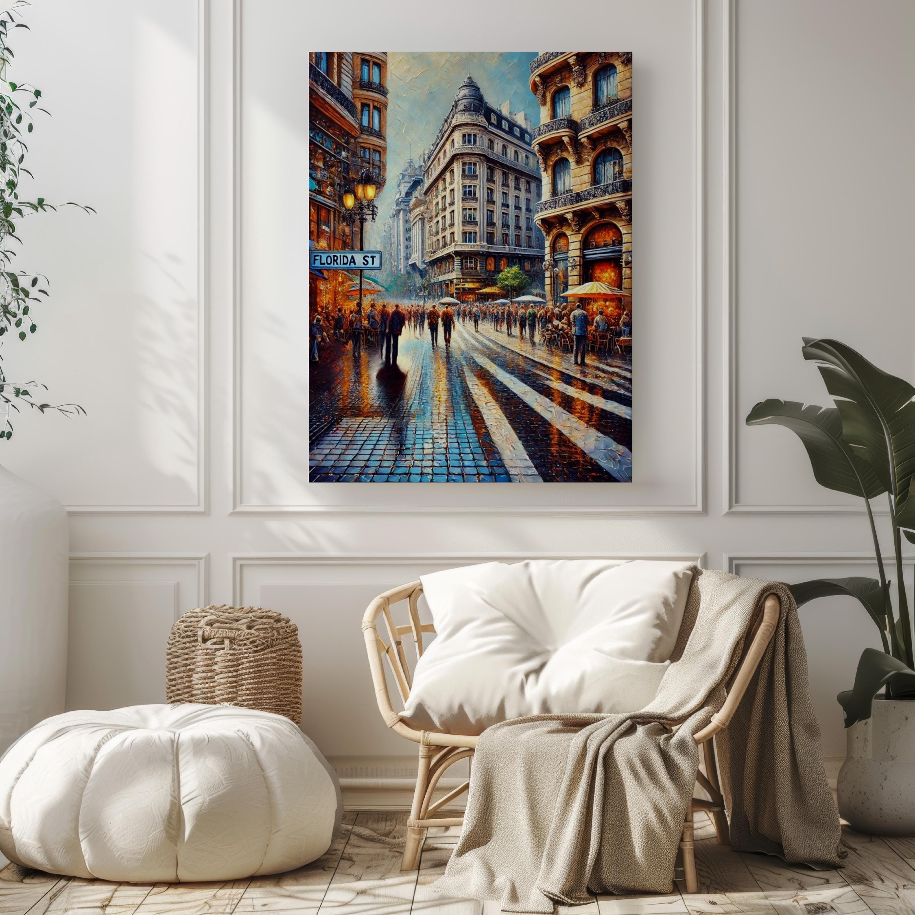 Wall Art Florida St Buenos Aires Print, Argentina Travel Poster, Housewarming Gift, Florida Street Map, Unique Argentina Art Decor
