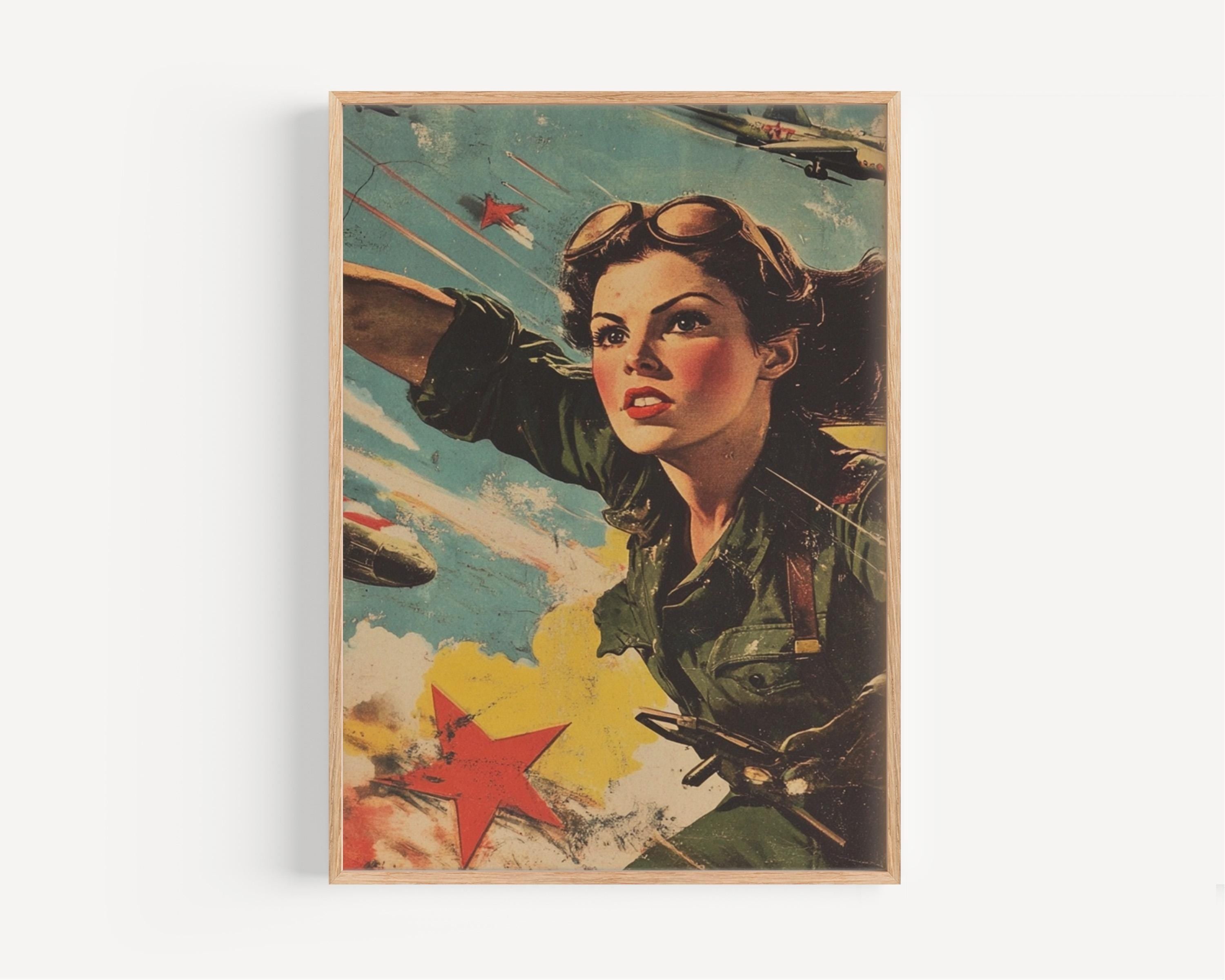 American Flag Wall Art Vintage - United States