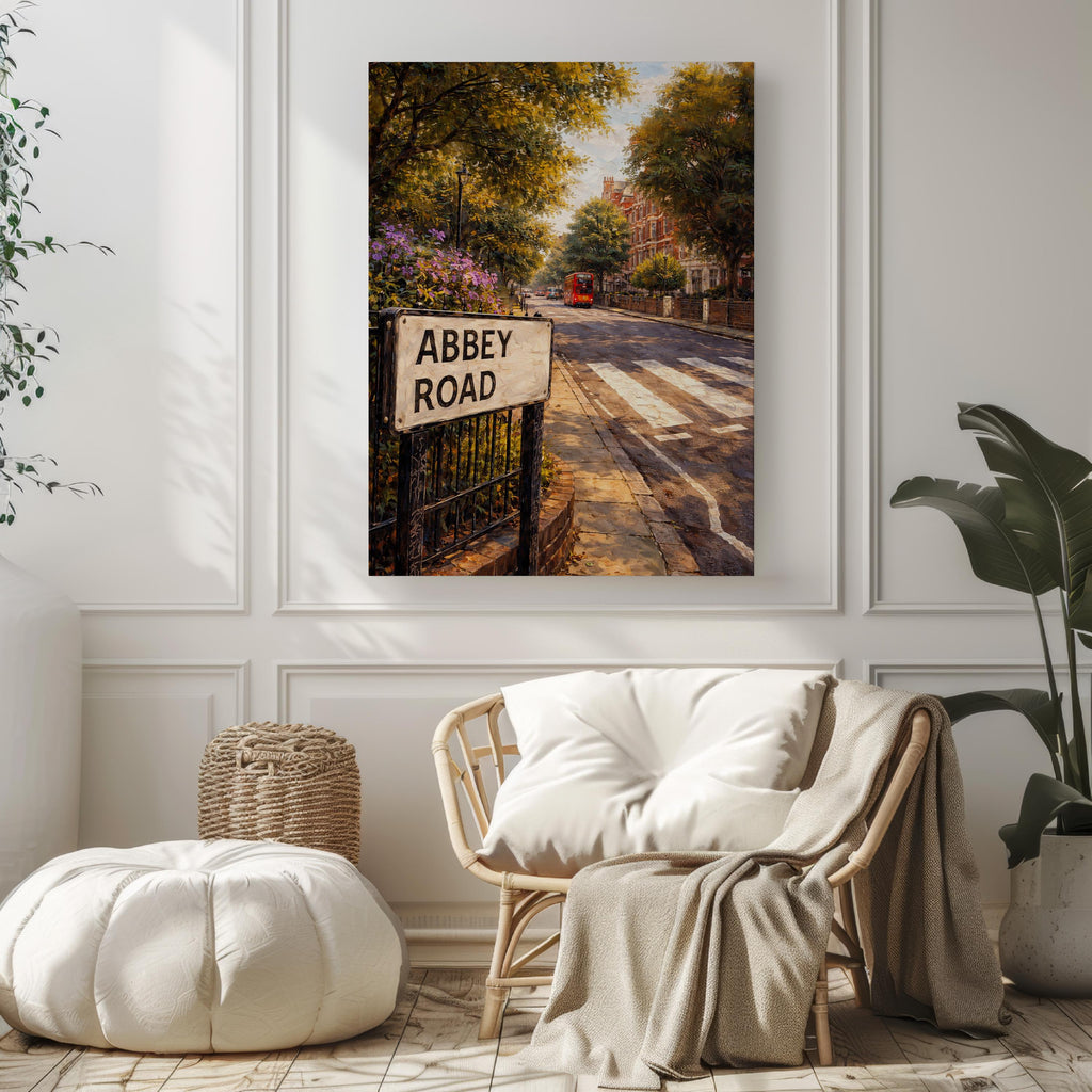 Abbey Road Cubism Art Print: London Crossing Travel Poster