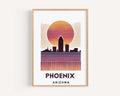 Phoenix Print Arizona Wall Art, Desert Home Decor, Travel Gift, Housewarming & Graduation Present, College Dorm Room Art
