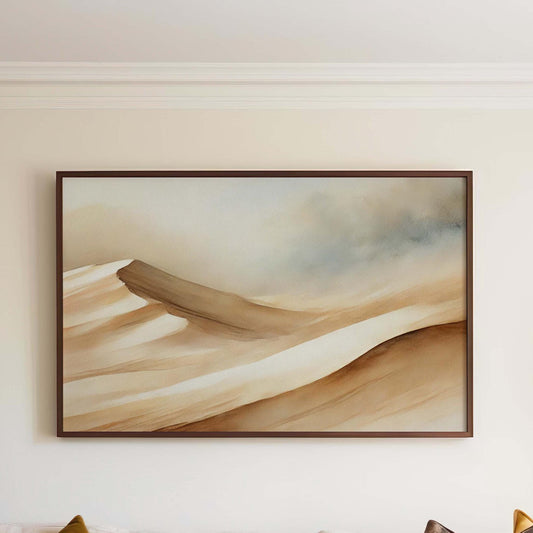 Nature Gift Dunes Wall Art Print - Sand Desert Home Decor, New Housewarming & Family Art Decoration