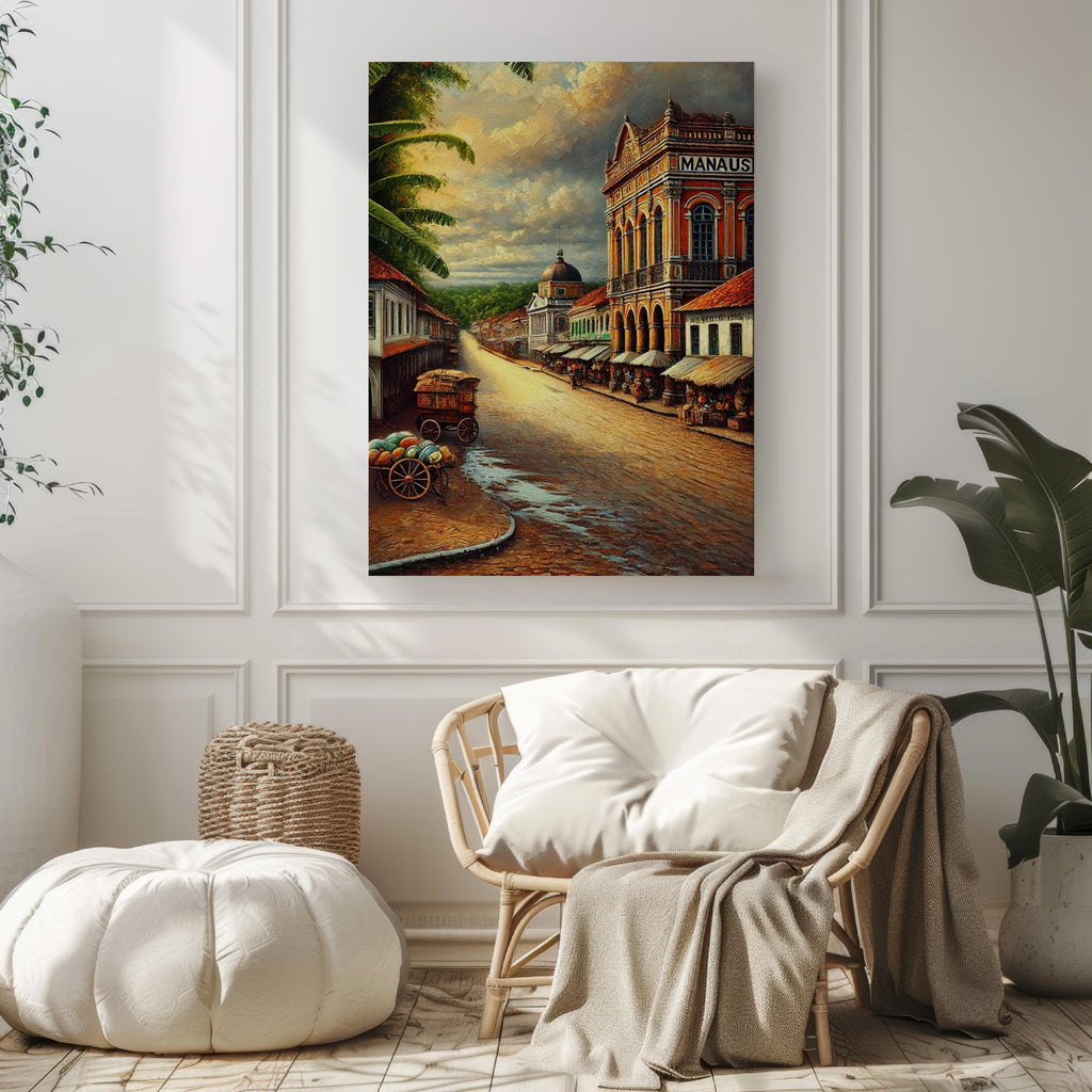 Brazil Manaus Wall Art Print - Unique Travel Poster & South American Souvenir, Brazil Gift, Housewarming Decor, Tropical Wall Decor