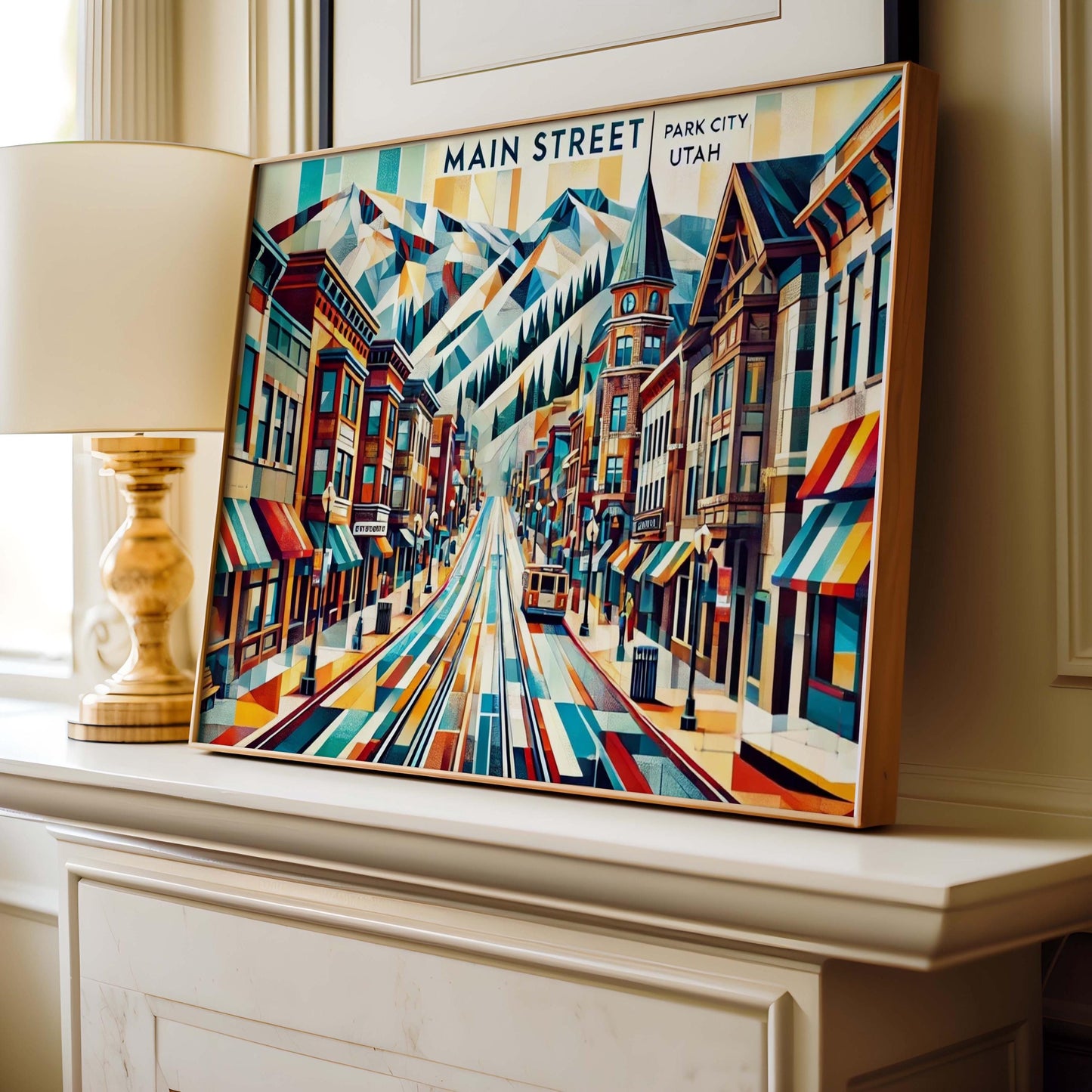 Main Street Print - Park City Wall Art, Travel Poster, Utah Gift, Housewarming Decor, Scenic Main Street Travel Print