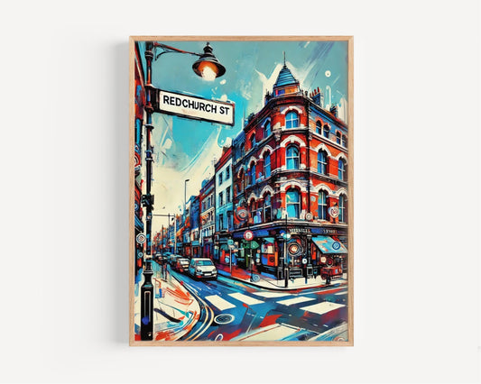 London Inspired Rampart St Print - New Orleans Wall Art, NOLA Decor, Louisiana Travel Poster, Unique Housewarming Gift, Vintage Style Print