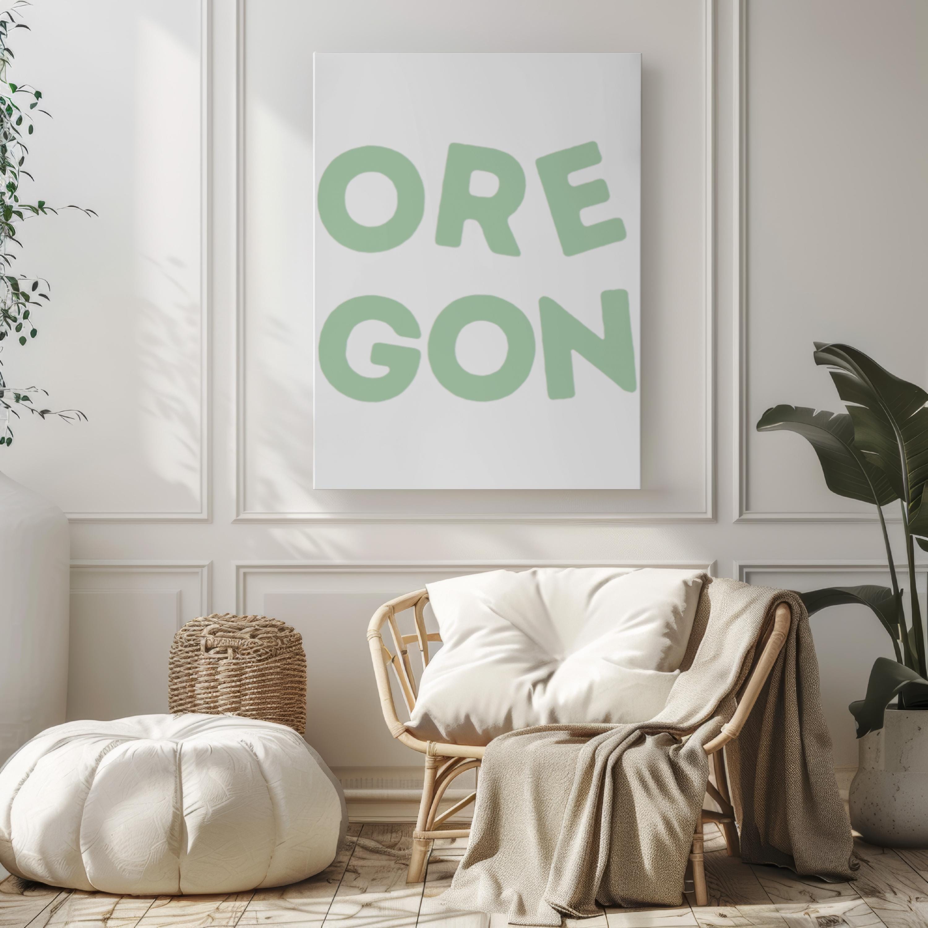 College Art Print Decor - Oregon, USA