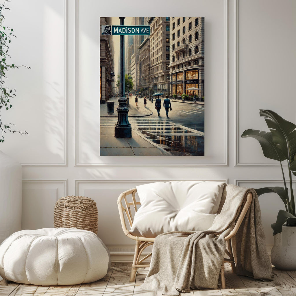 Madison Ave Print Vintage - New York, New York, USA