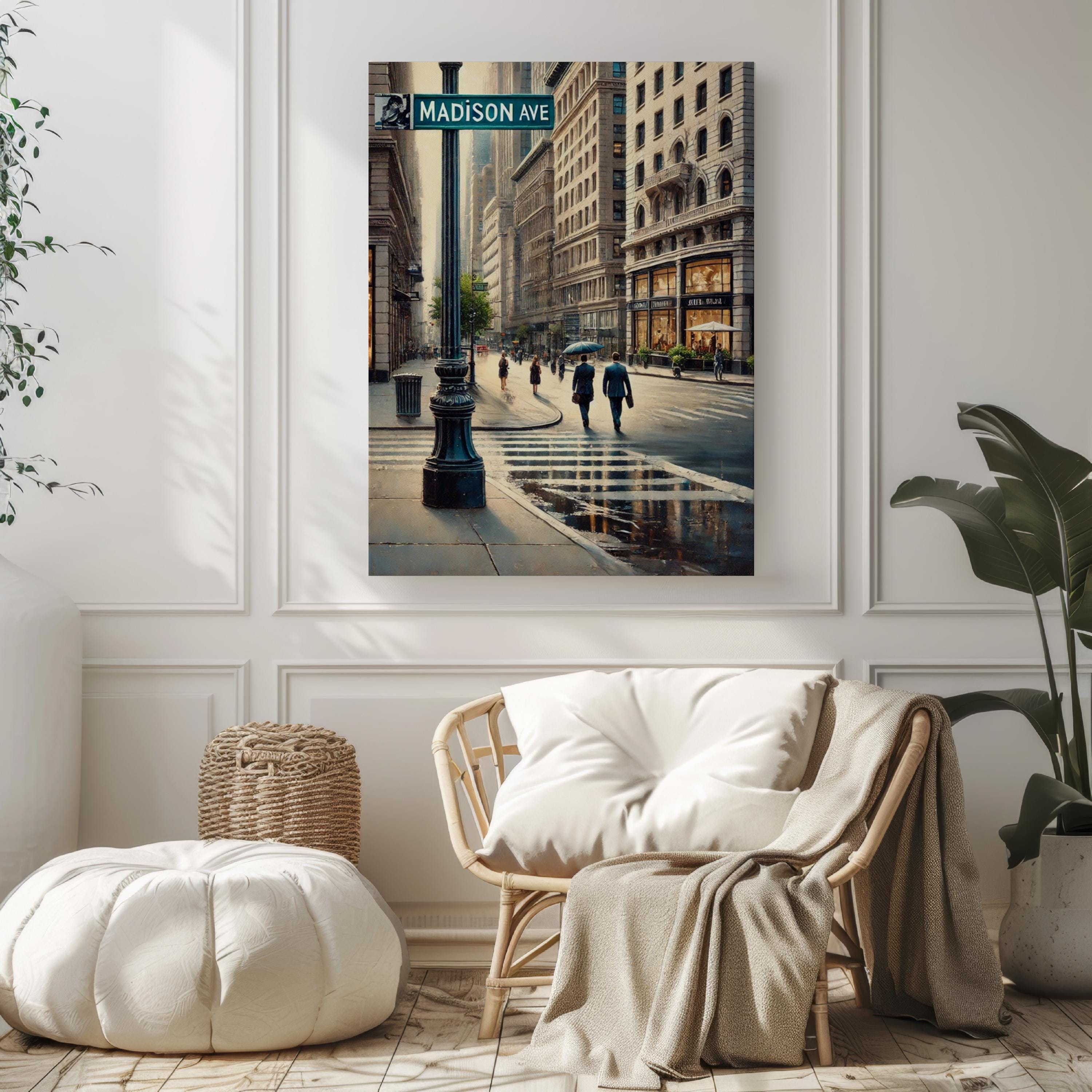 Madison Ave Print Vintage - New York, New York, USA