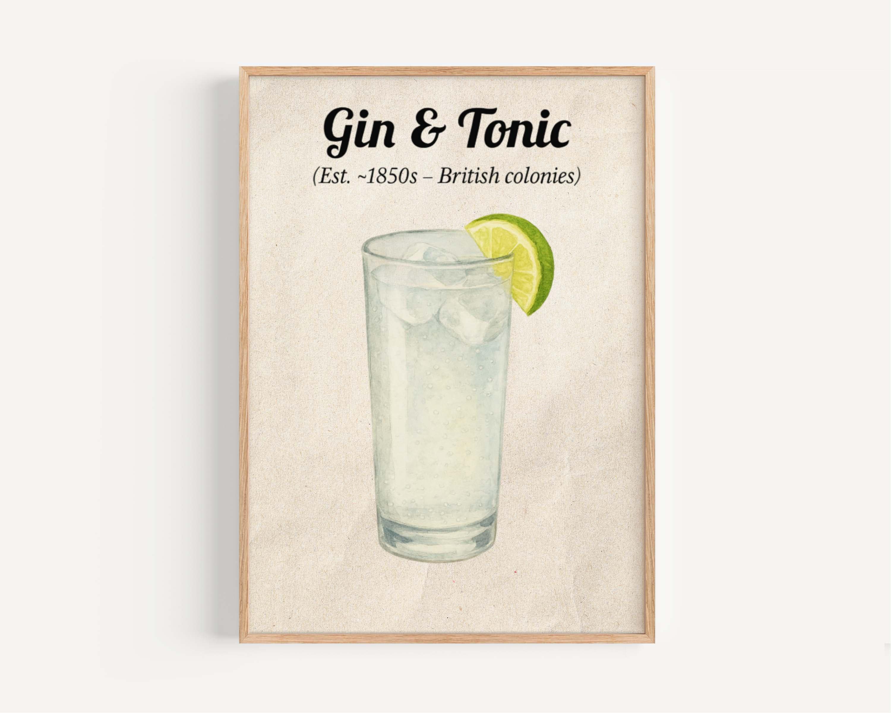 Gin And Tonic Wall Art