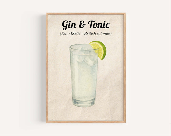 Gin And Tonic Wall Art